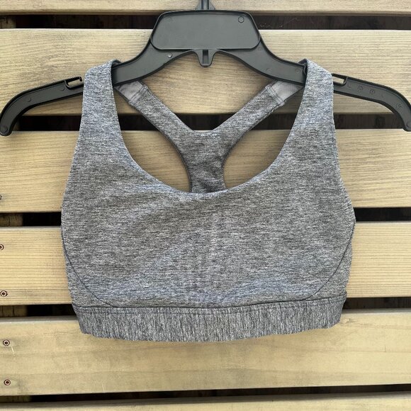 ATHLETA Heathered Gray Sports Bra, Size Small EUC - Picture 1 of 3